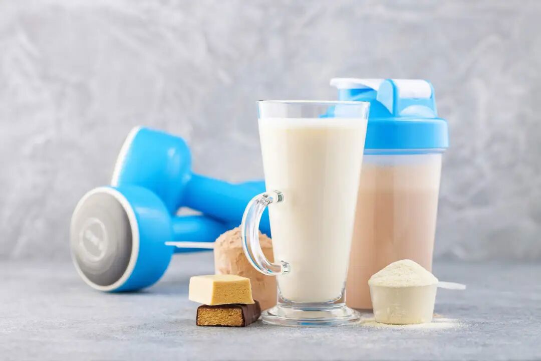 冲调稀释后的酵母蛋白